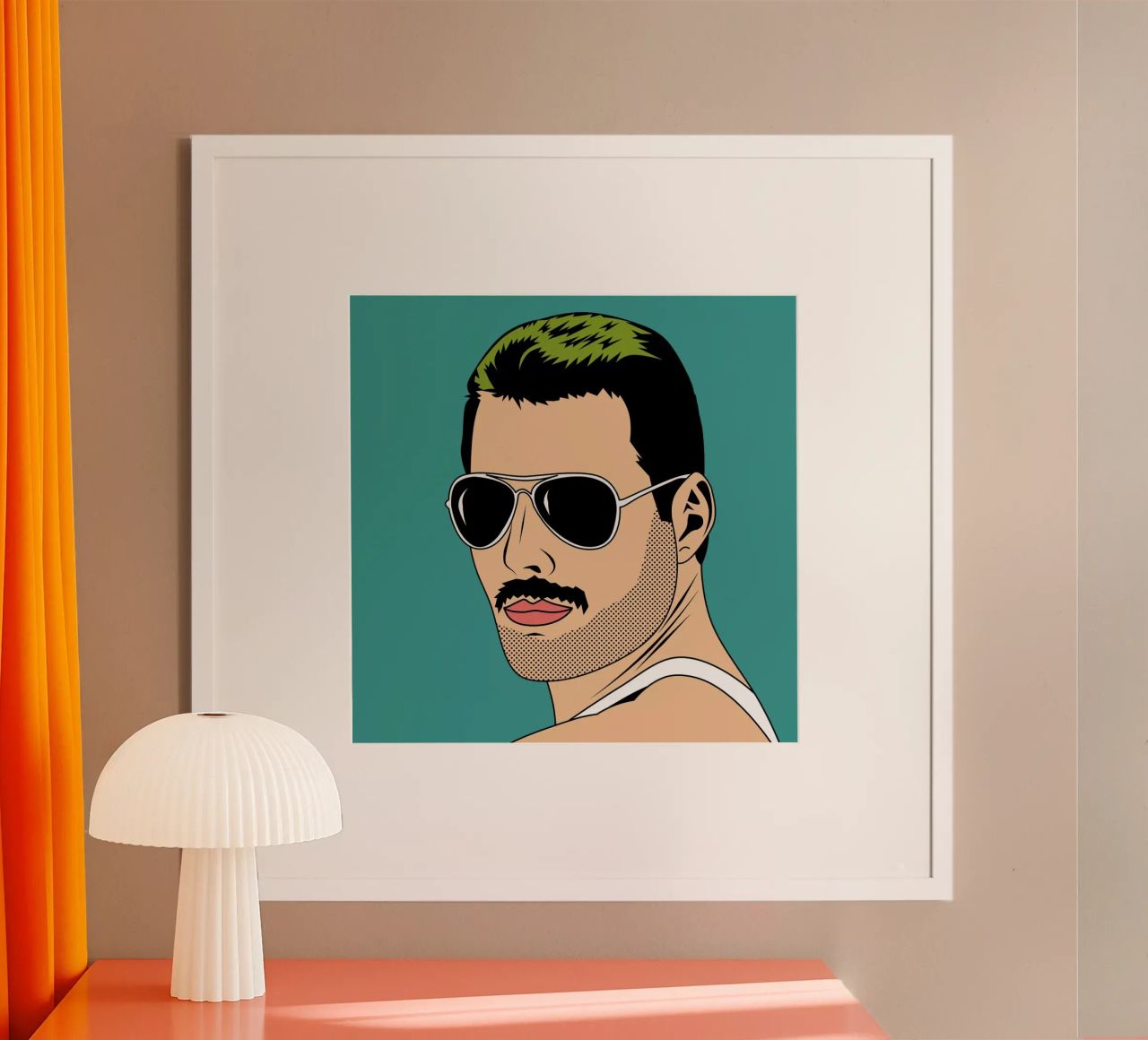 Freddie Mercury Poster von Mark Ashkenazi