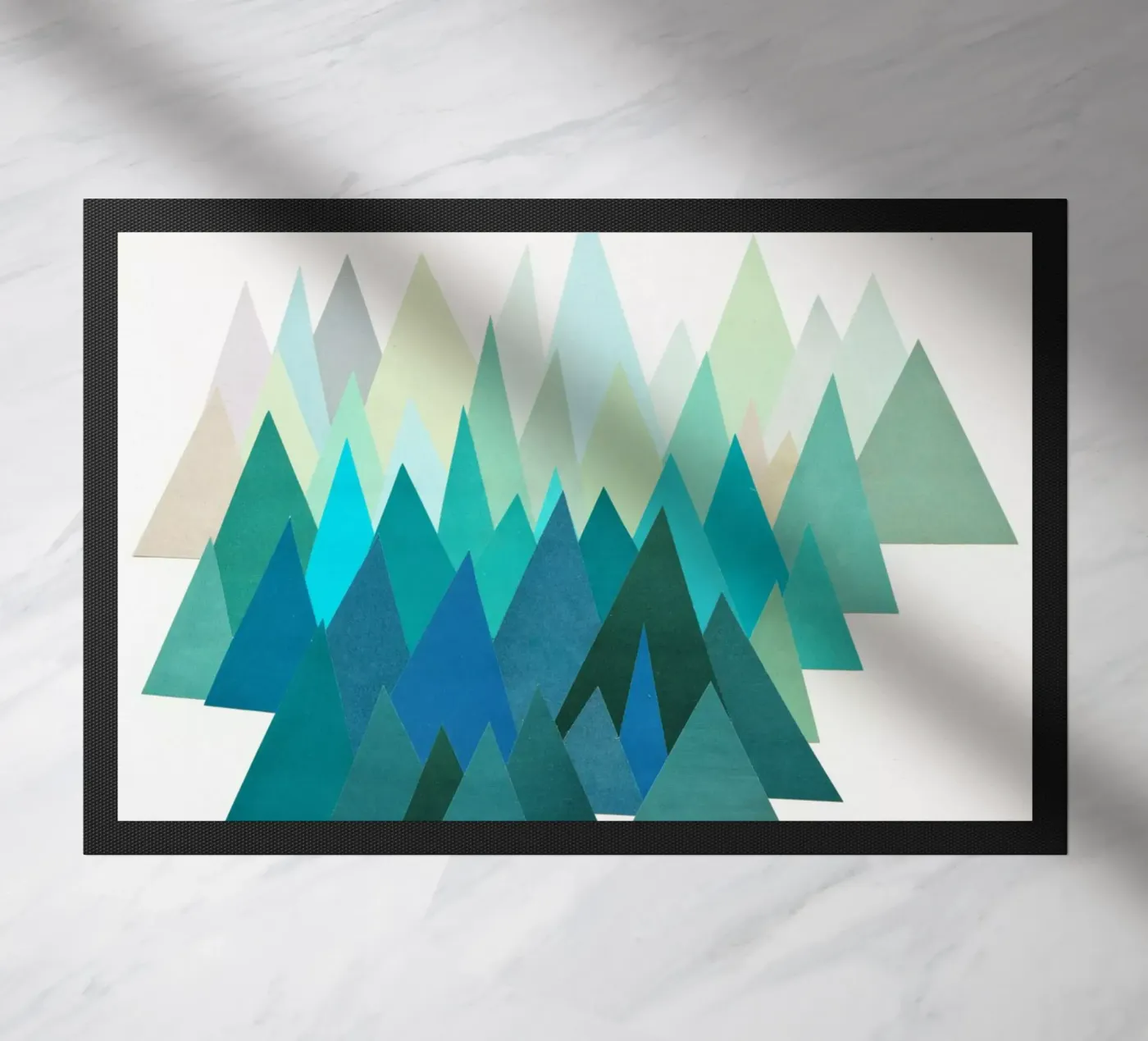 Cold Mountain Fußmatte von Cassia Beck Collage