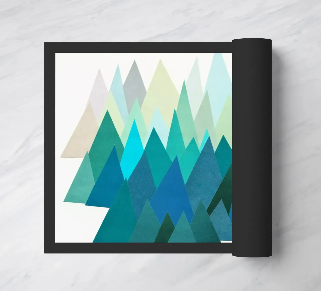 Cold Mountain doormat by Cassia Beck Collage