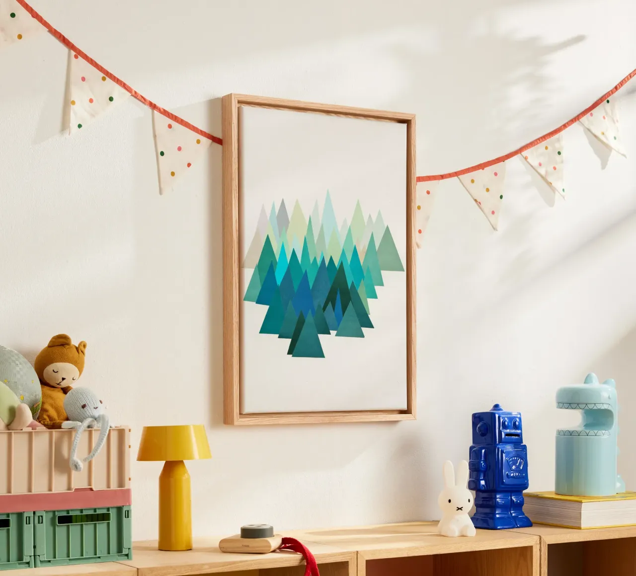 Cold Mountain canvas with Floater frame by Cassia Beck Collage