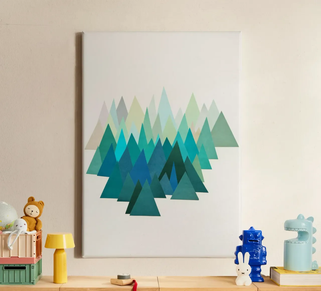 Cold Mountain canvas with Floater frame by Cassia Beck Collage