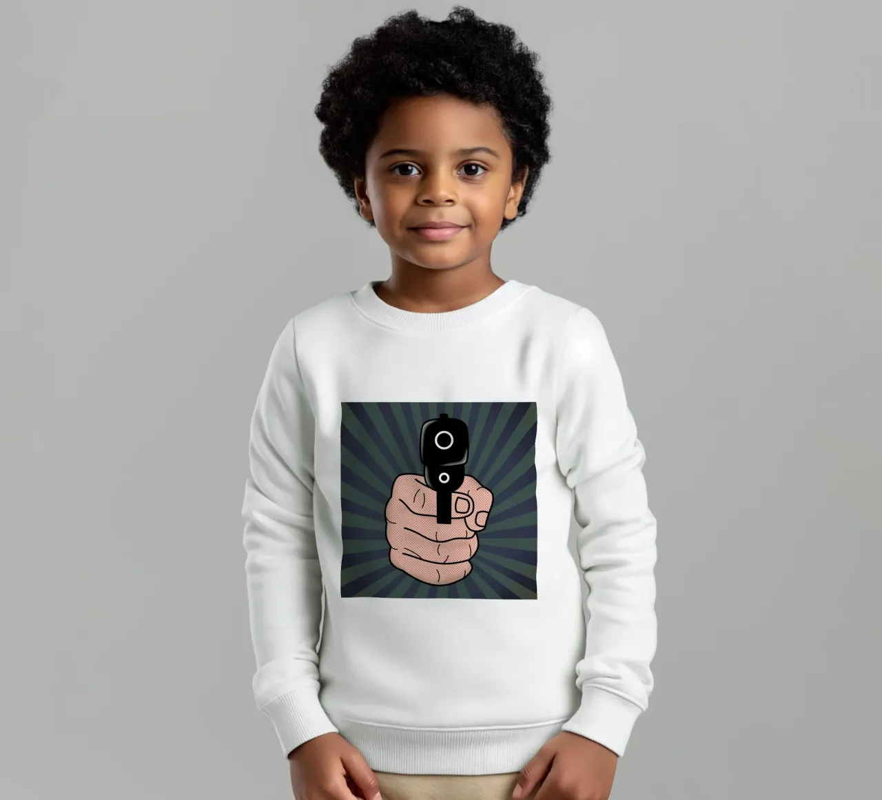 Gun 15 felpa bambino da Mark Ashkenazi