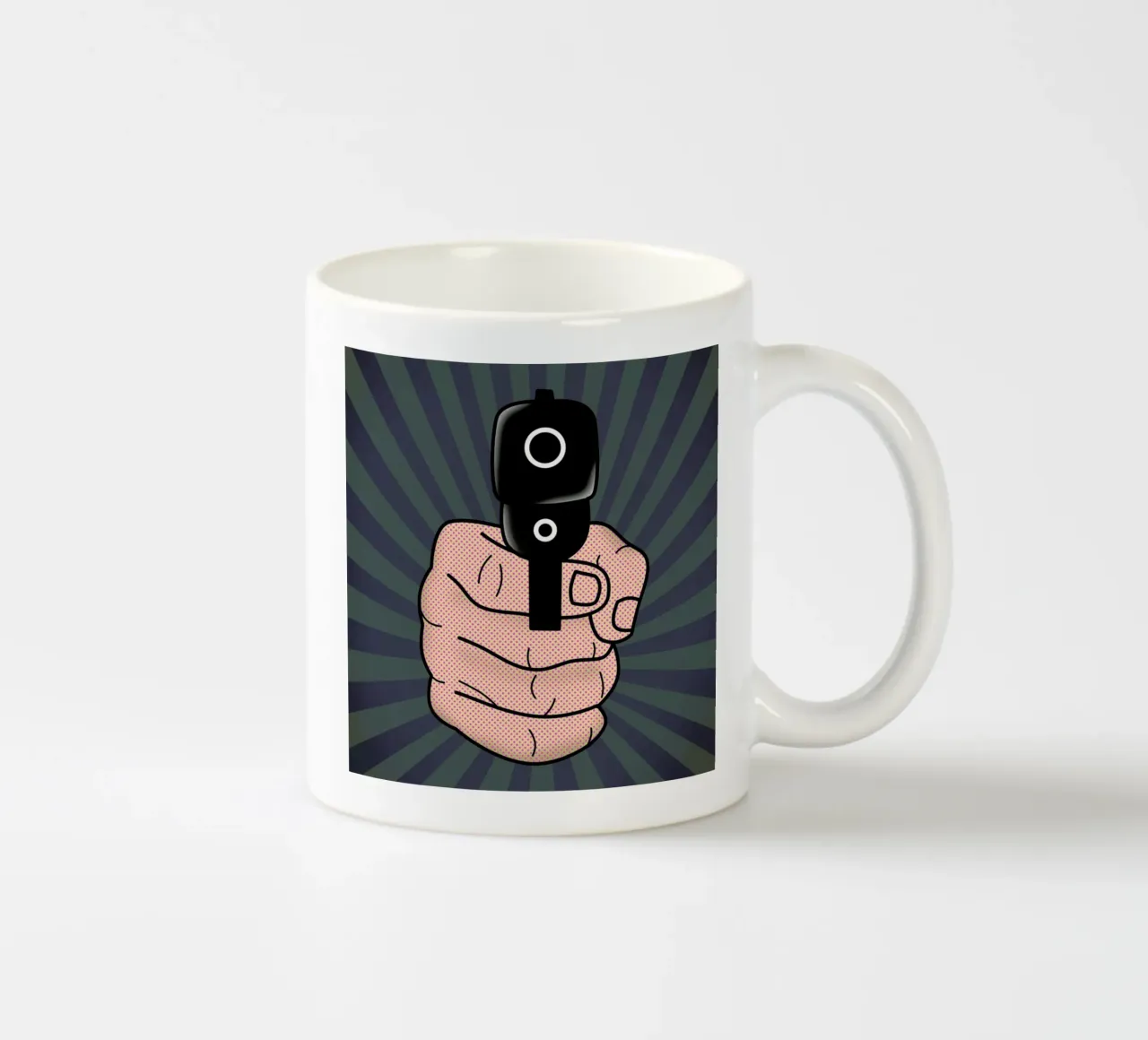 Gun 15 tazza in ceramica da Mark Ashkenazi
