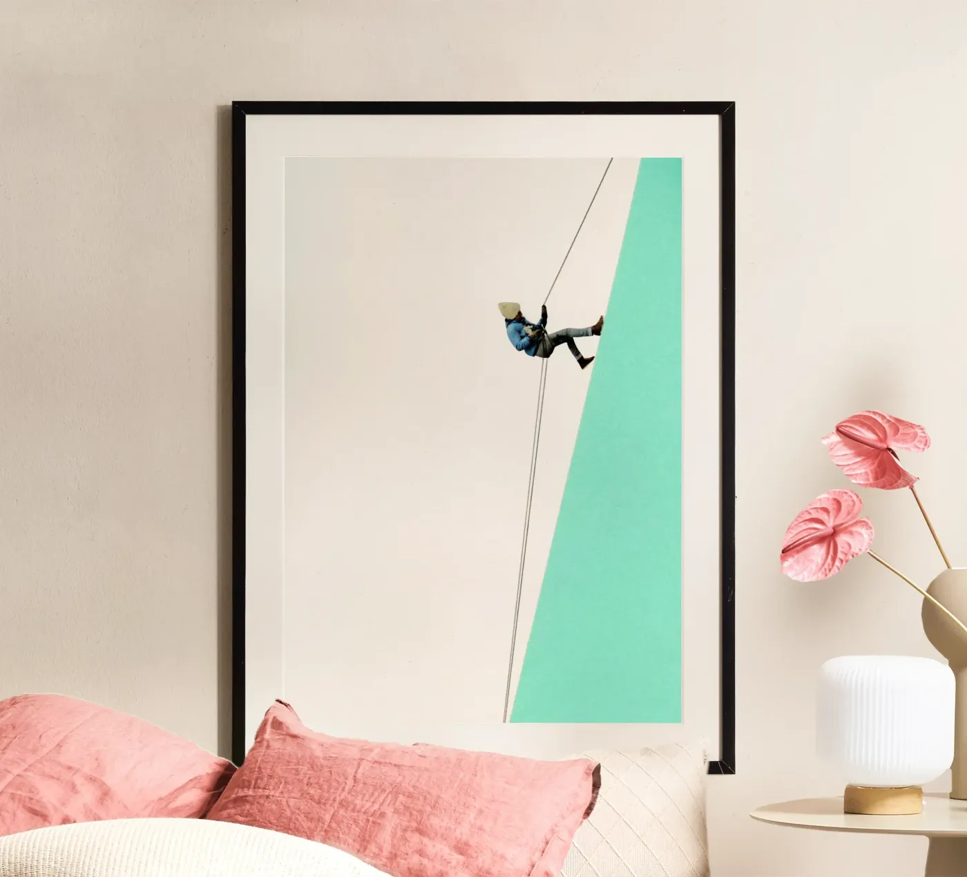 Descent poster by Cassia Beck Collage