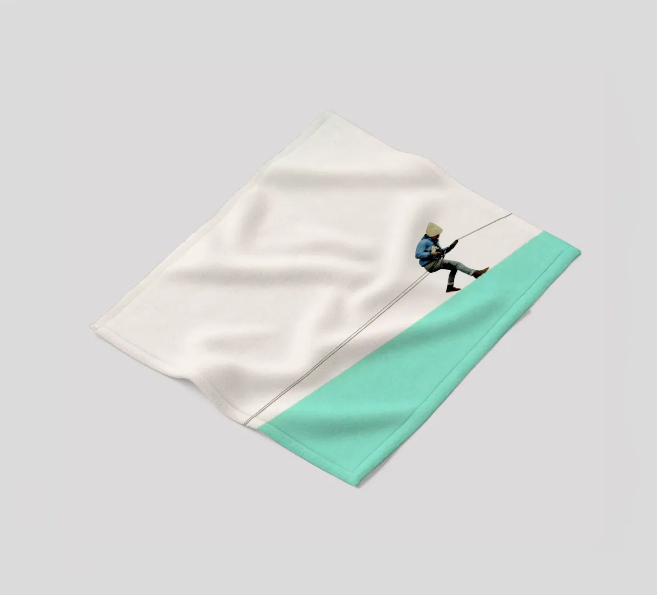 Descent Fleecedecke von Cassia Beck Collage