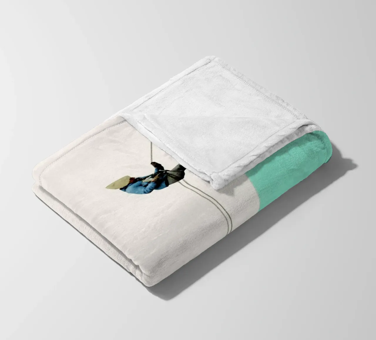 Descent Fleecedecke von Cassia Beck Collage