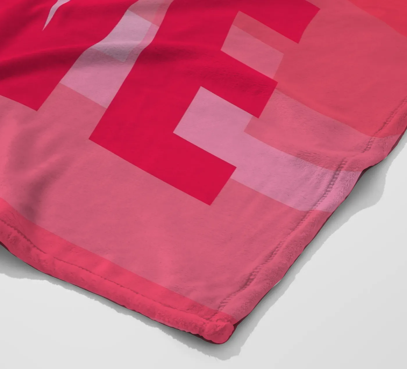 Pink rectangles fleece blanket by HI! there