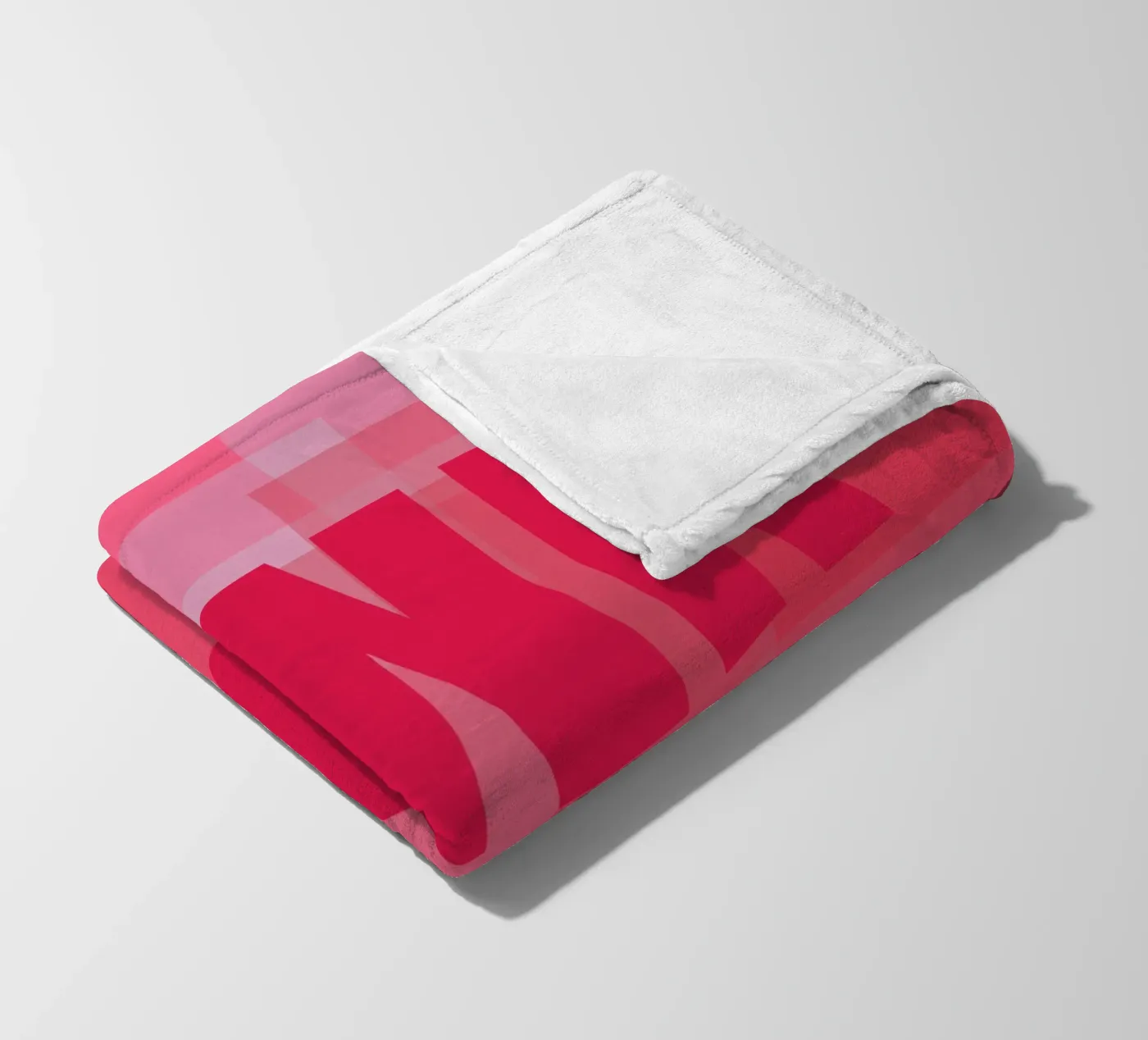 Pink rectangles fleece blanket by HI! there