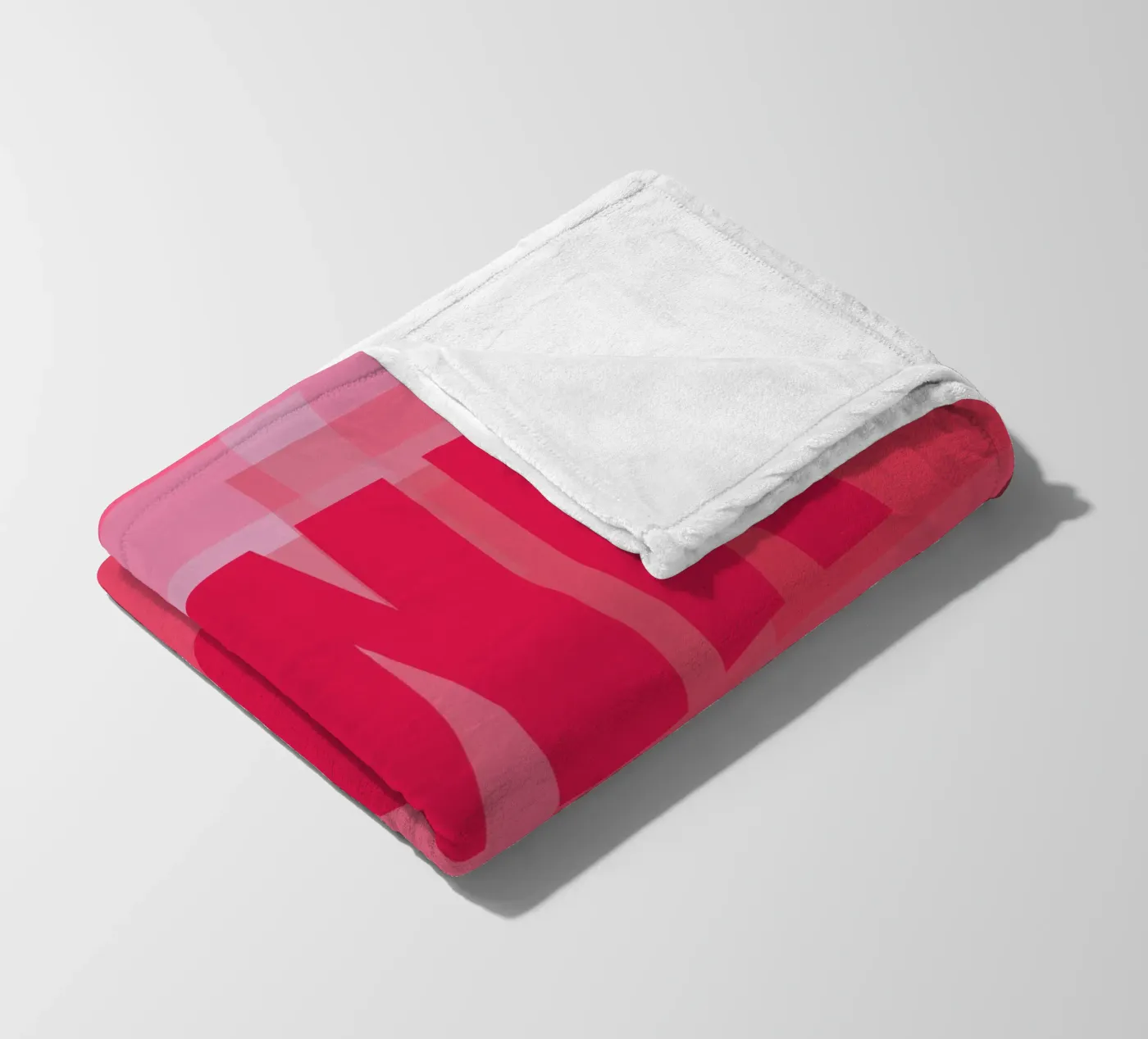 Pink rectangles fleece blanket by HI! there