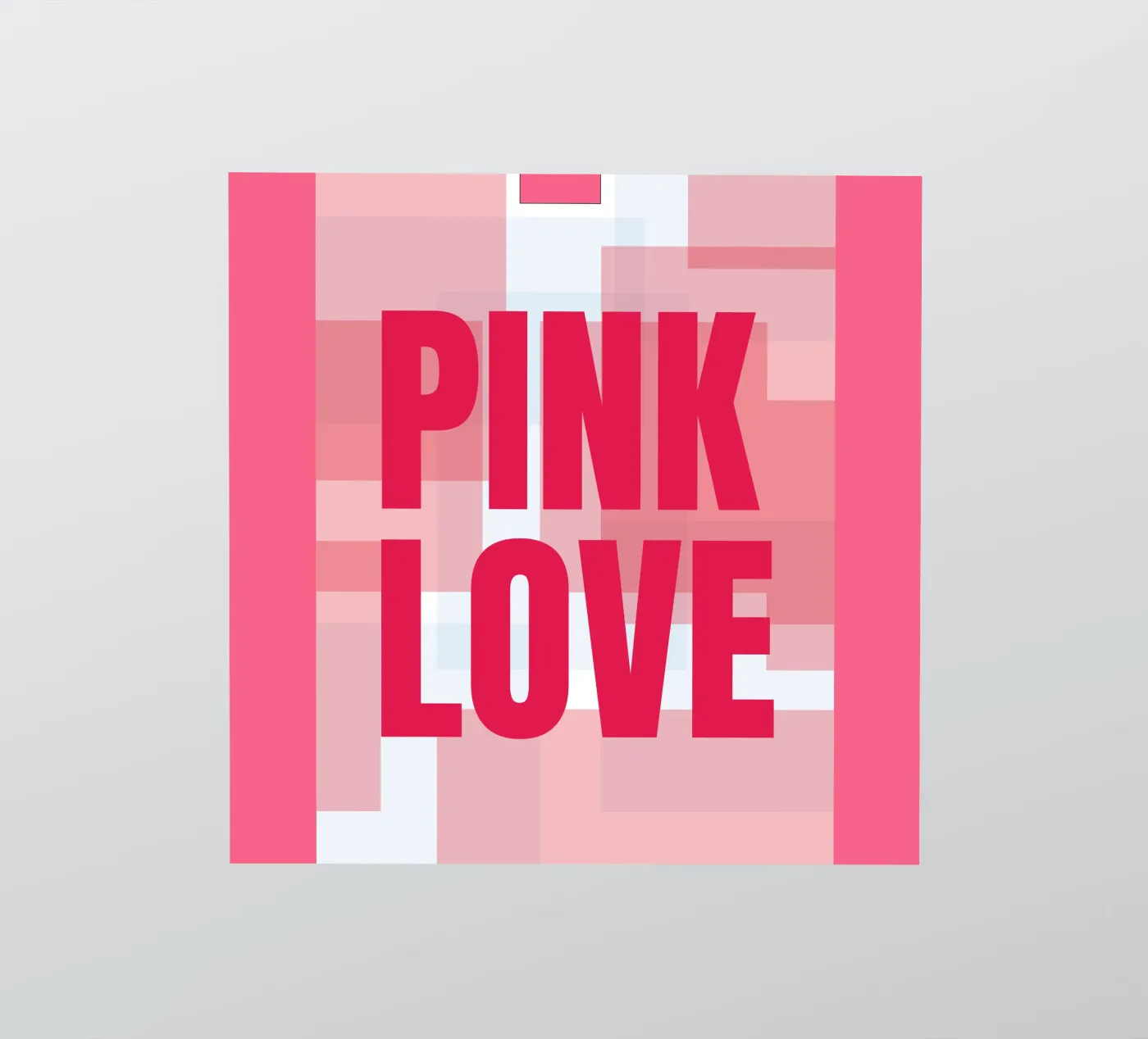 Pink rectangles sticker by HI! there