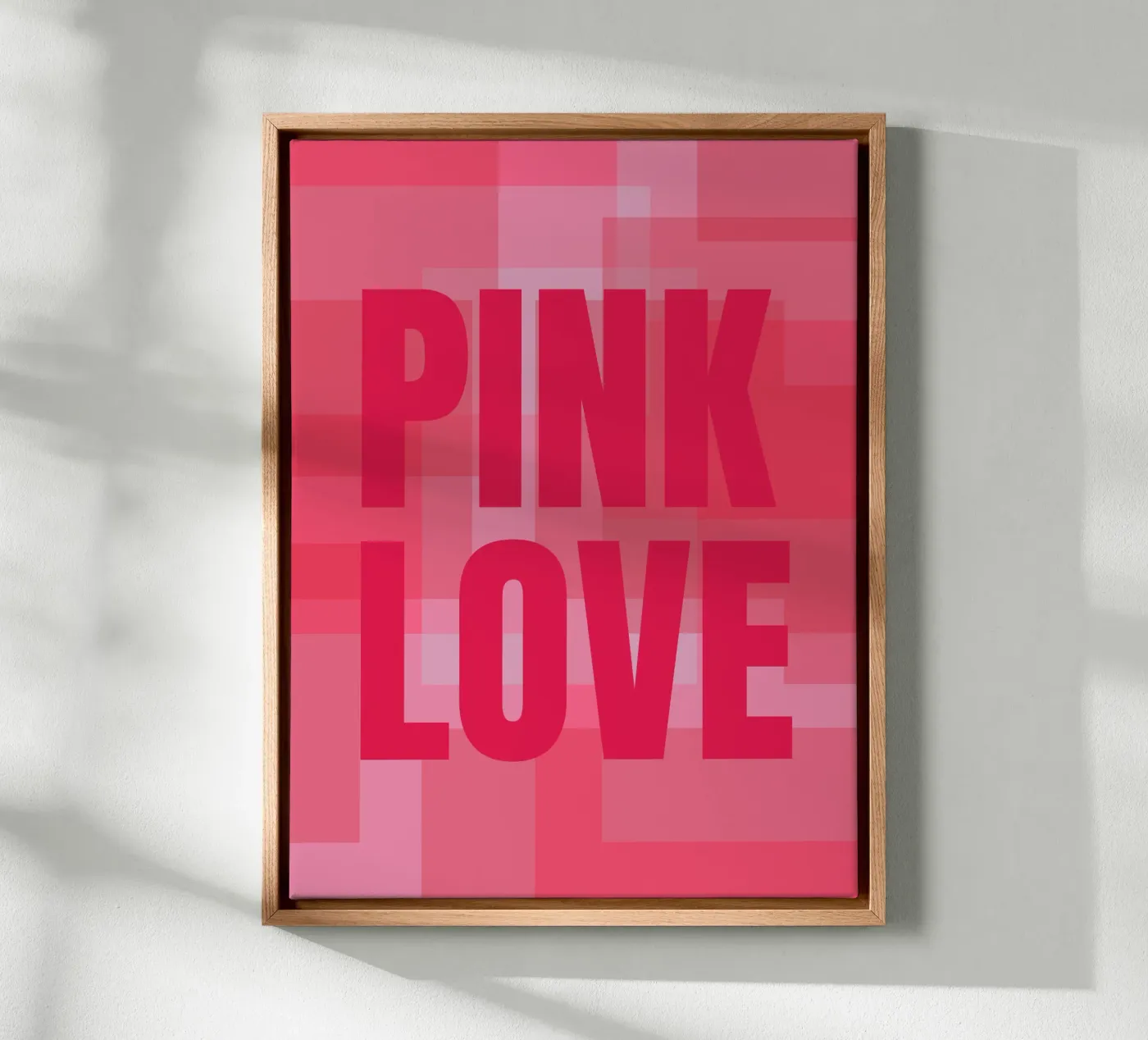 Pink rectangles canvas by HI! there
