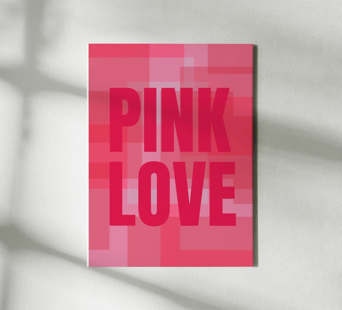 Pink rectangles canvas by HI! there