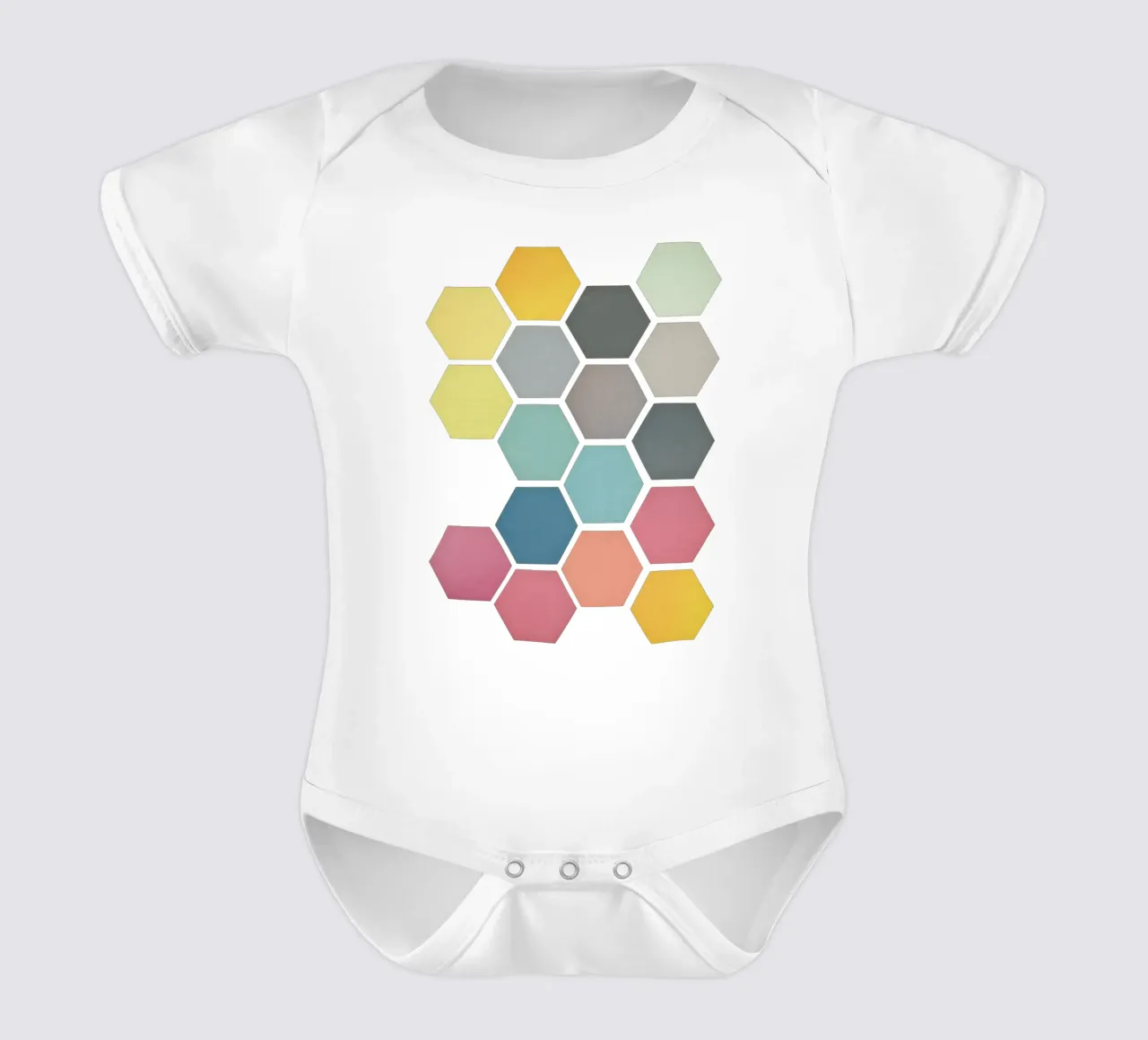 Nido d'ape II body neonato maniche corte da Cassia Beck Collage