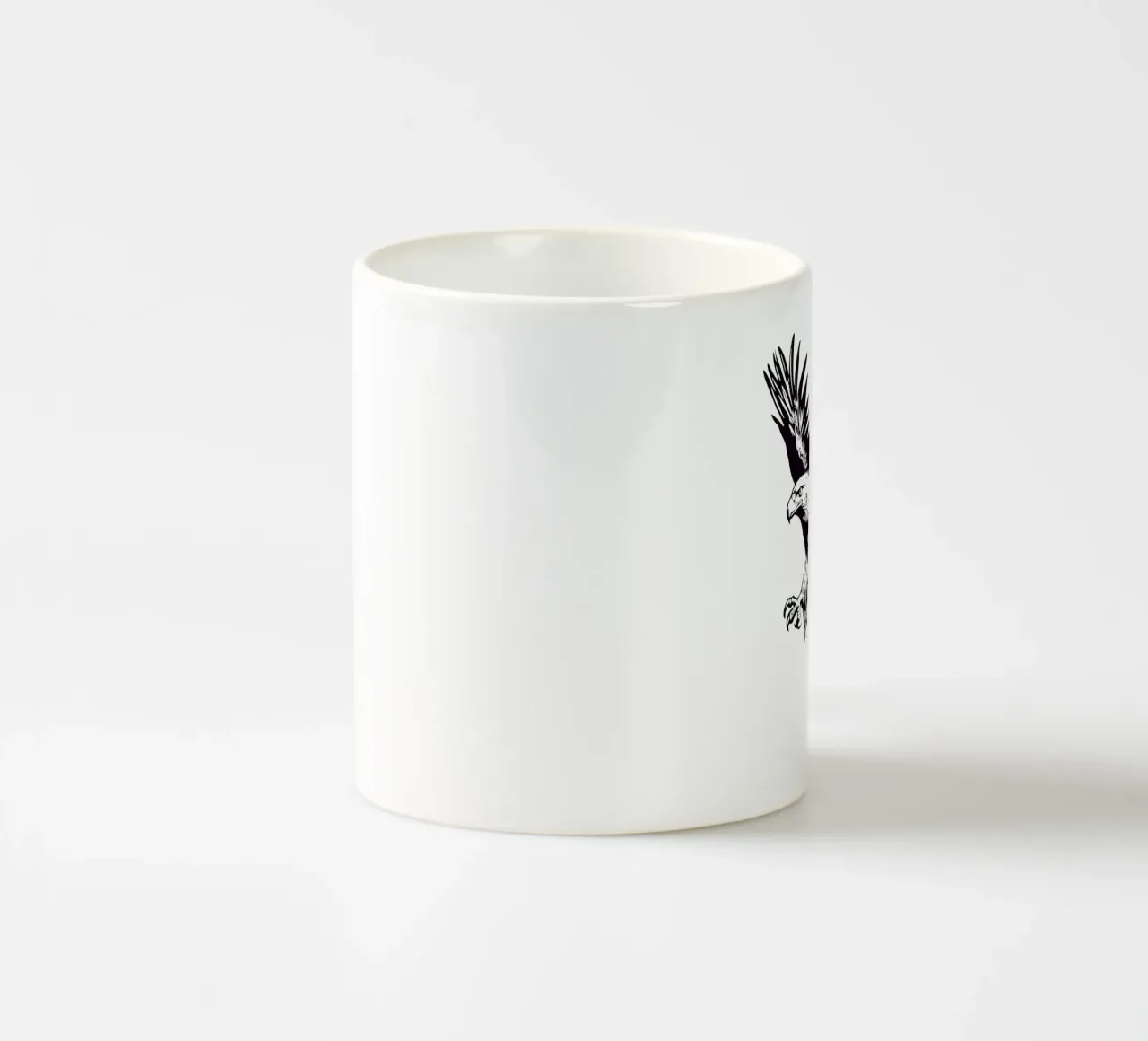 Eagle and cross | Faith ceramic mug by Autofocus