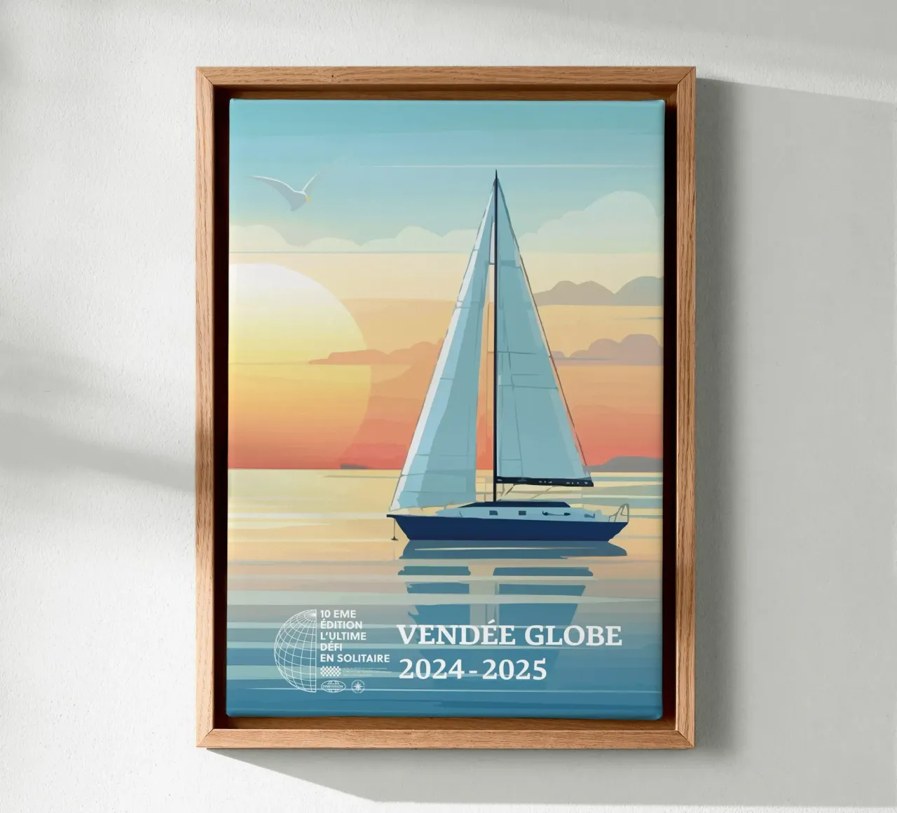 Vendée Globe 2024-2025 tela con Cornice a cassetta da UNIVEA