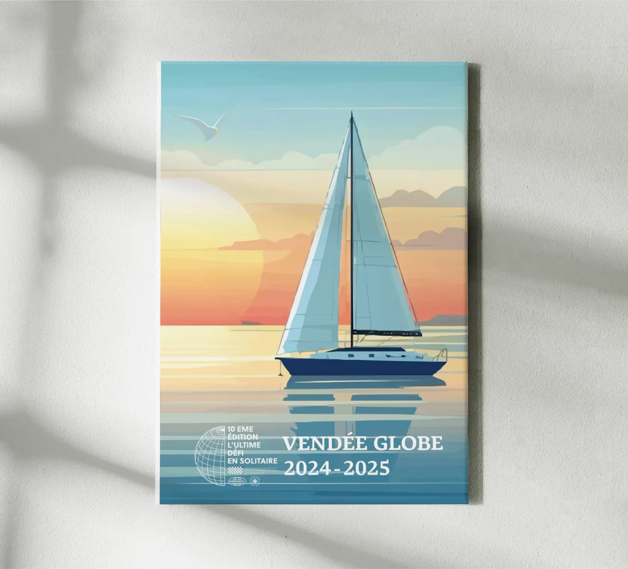 Vendée Globe 2024-2025 tela con Cornice a cassetta da UNIVEA