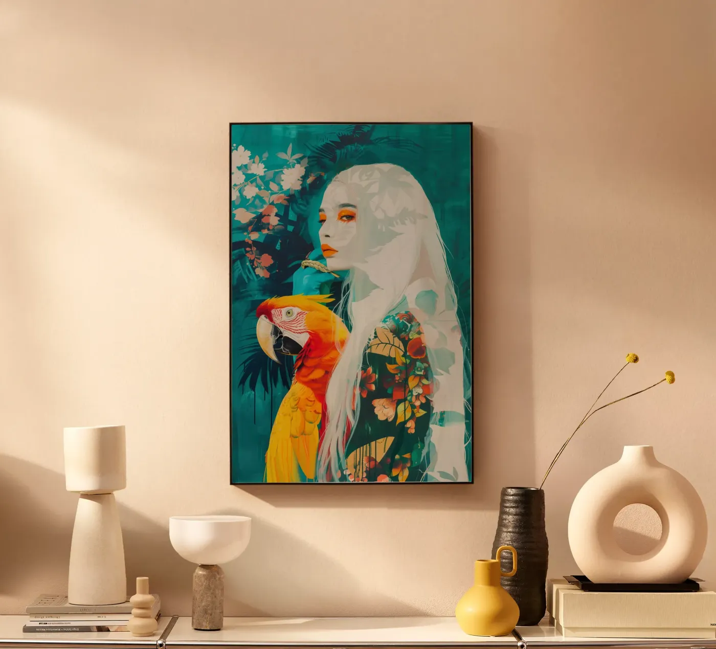 Parrot woman plexiglass da Autofocus