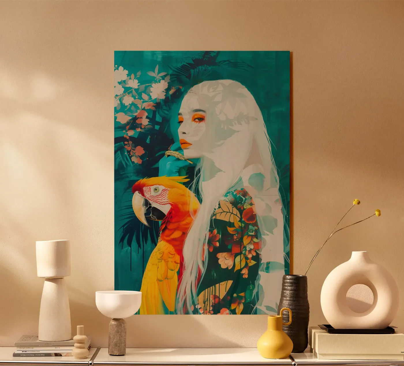 Parrot woman plexiglass da Autofocus