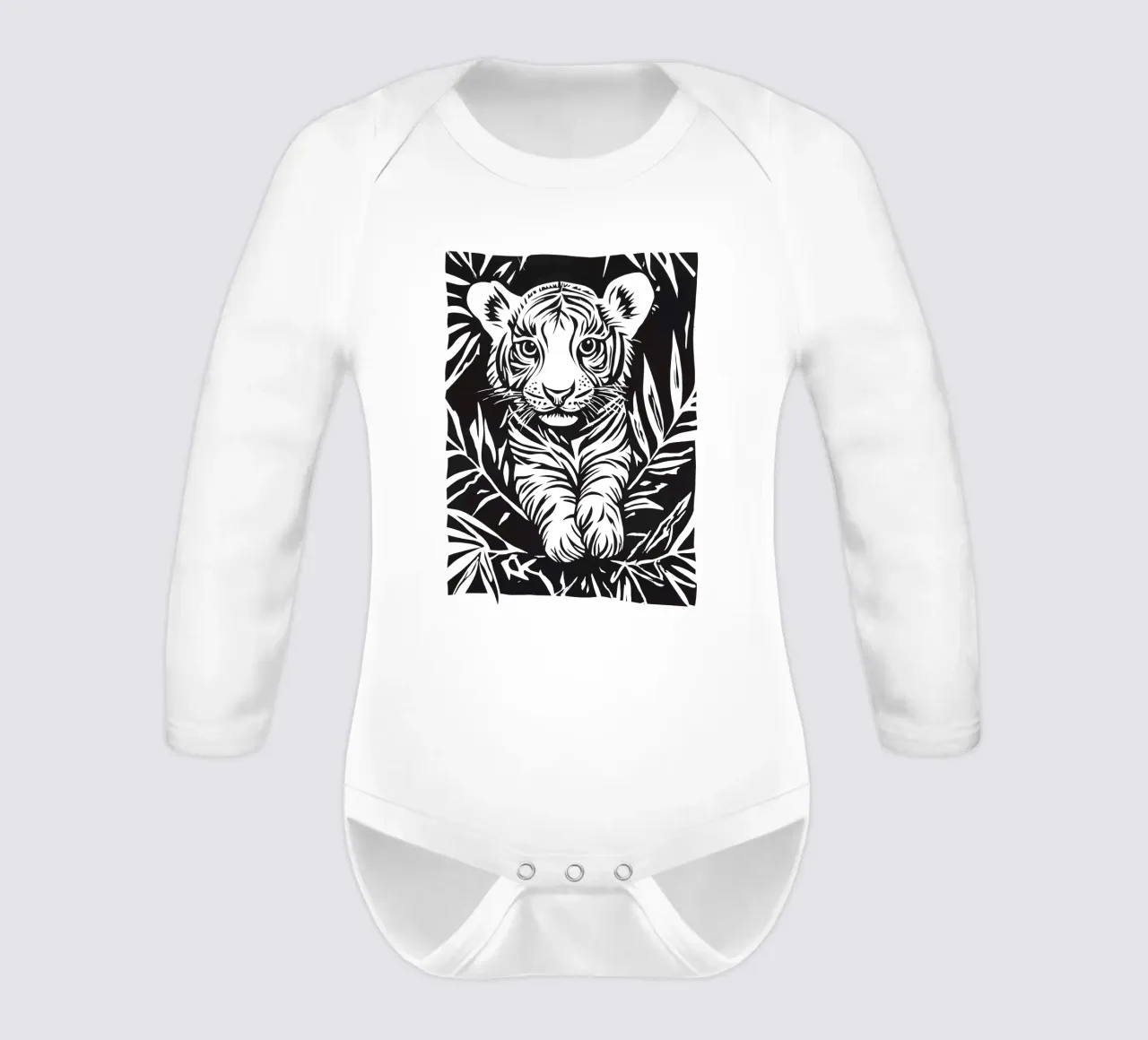 Little tiger for children long-sleeve baby romper by Autofocus
