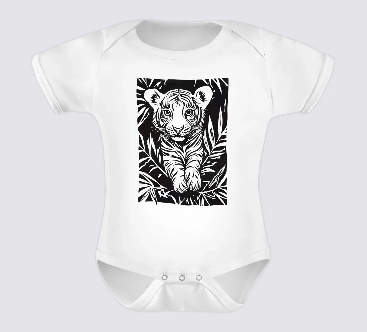 Piccola tigre per bambini body neonato maniche corte da Autofocus