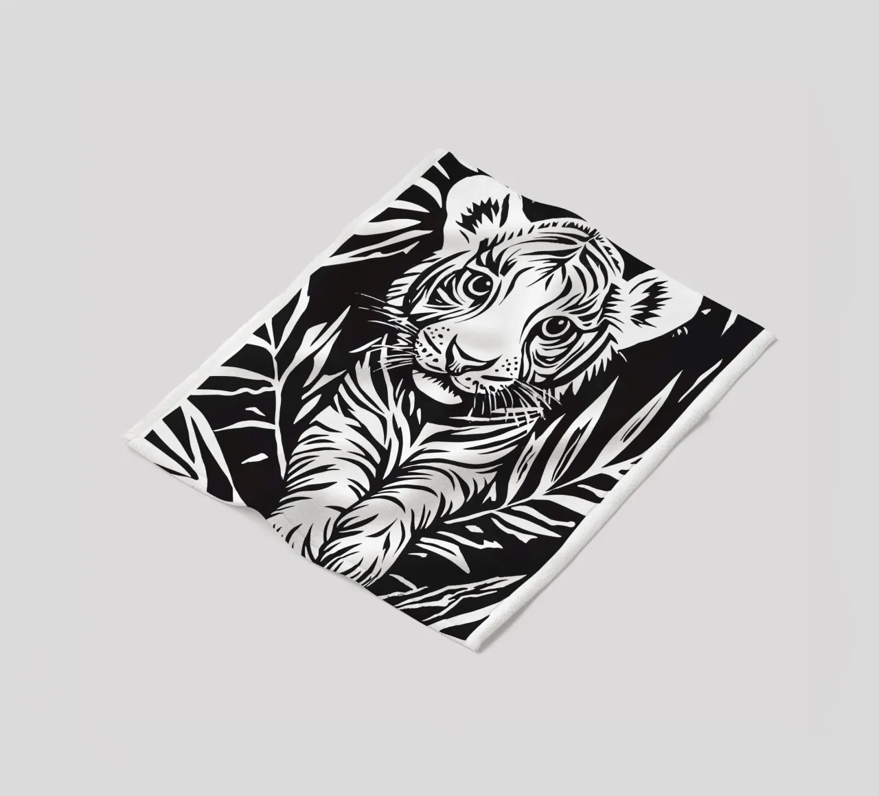 Little tiger for children fleece blanket by Autofocus