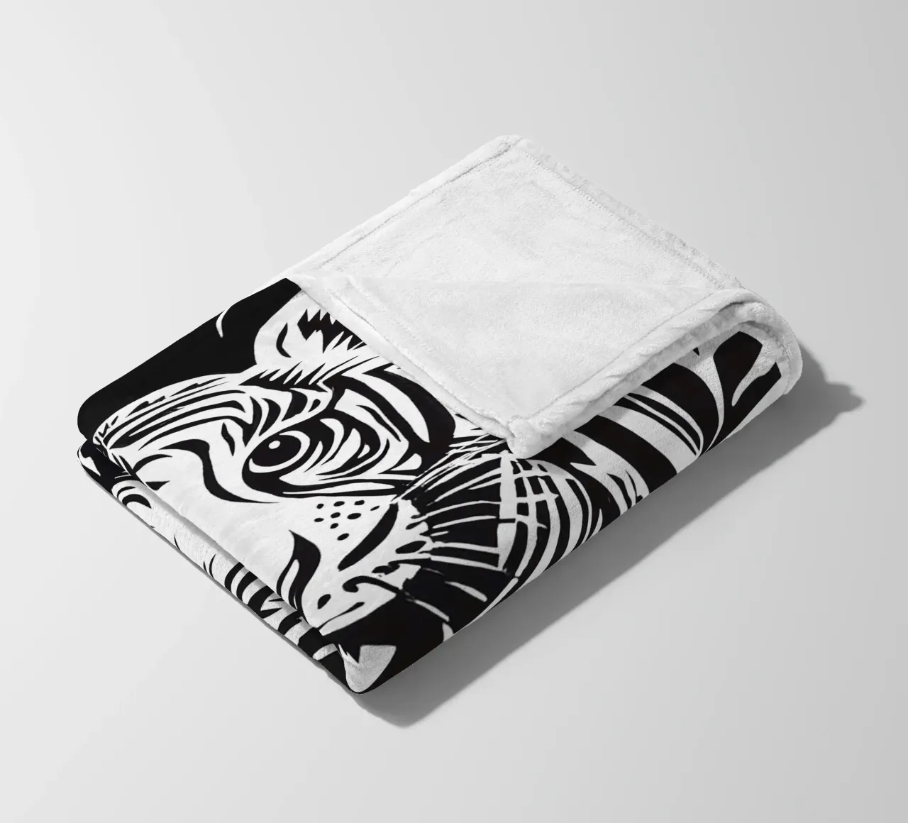 Little tiger for children fleece blanket by Autofocus