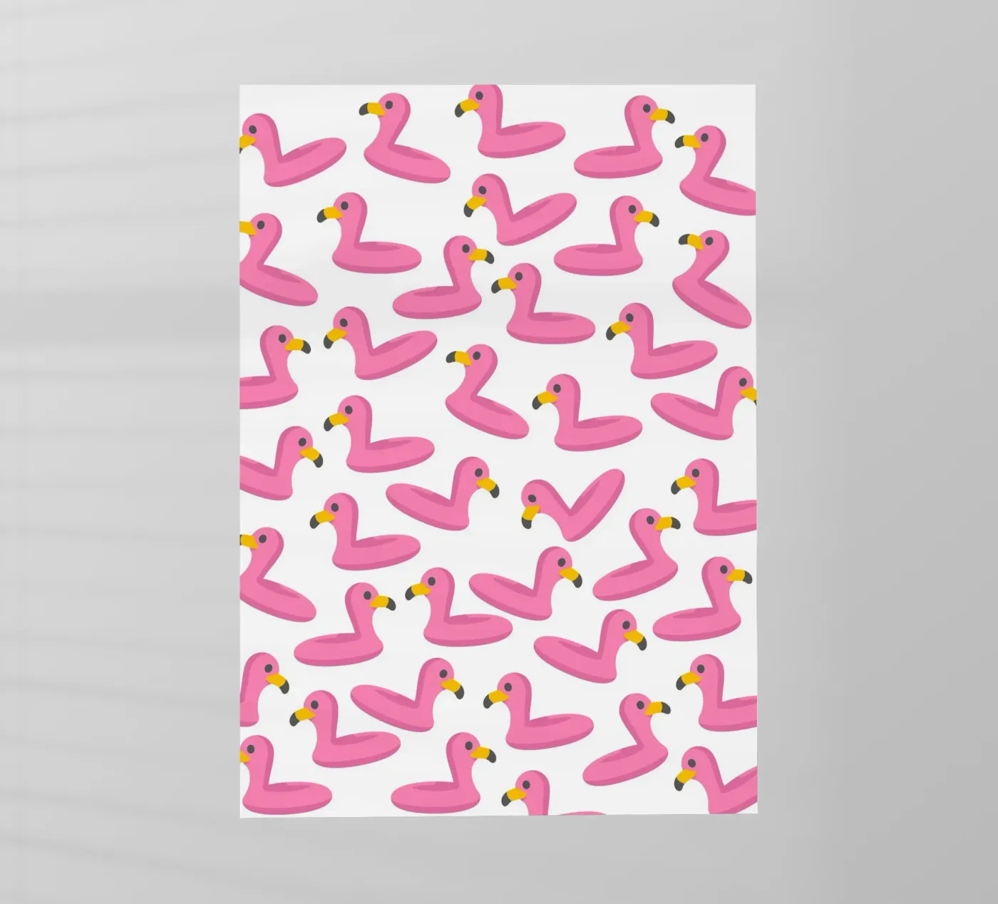 Flamingo summer pattern pellicola backlit da Happypatterns