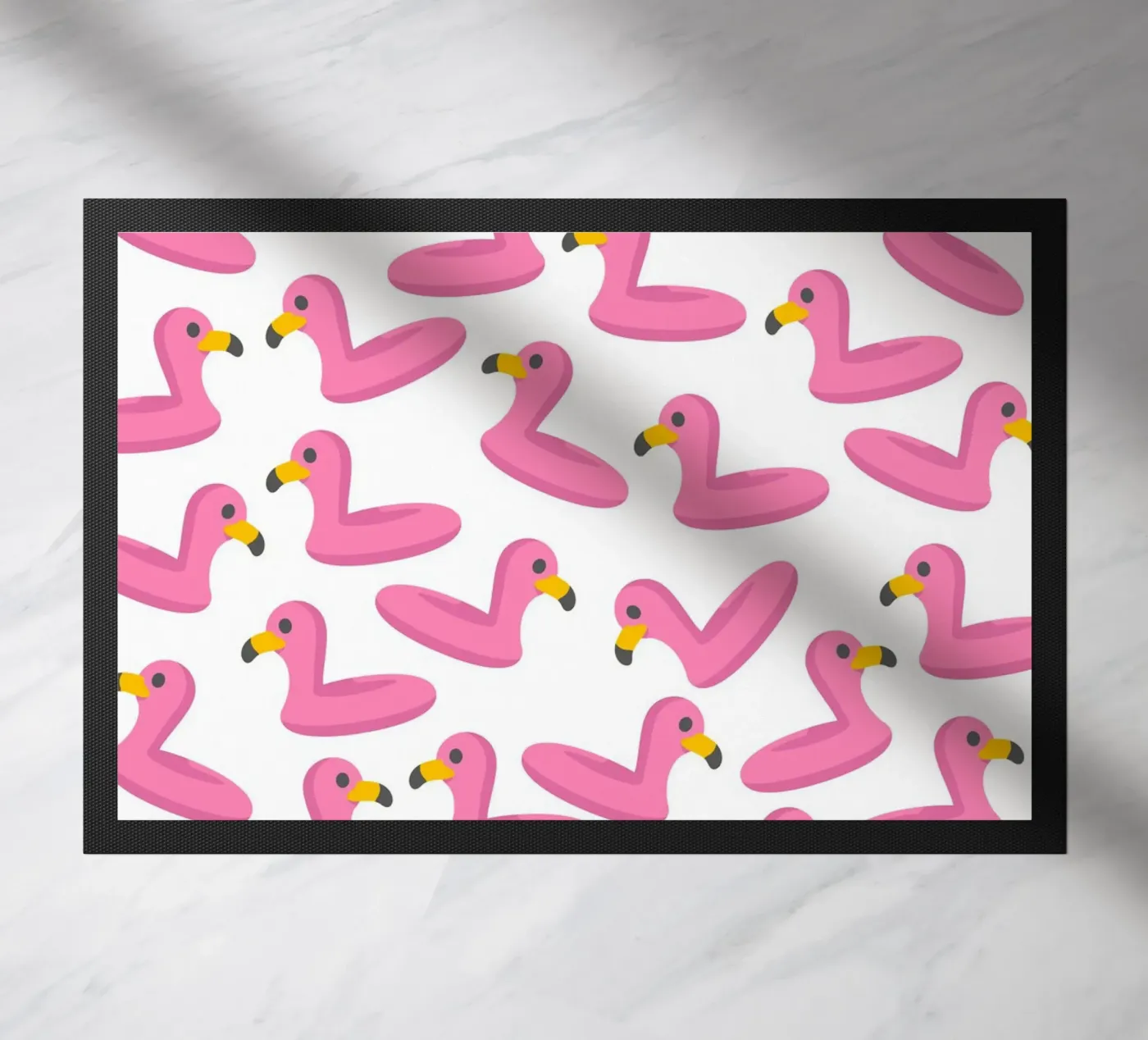 Flamingo summer pattern deurmat van Happypatterns