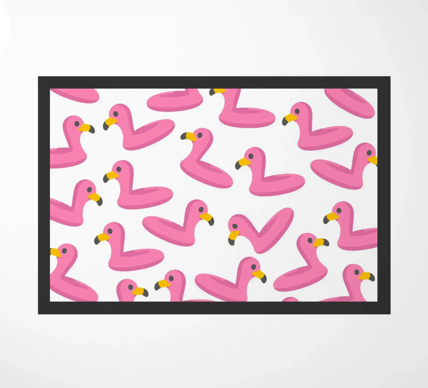 Flamingo summer pattern deurmat van Happypatterns