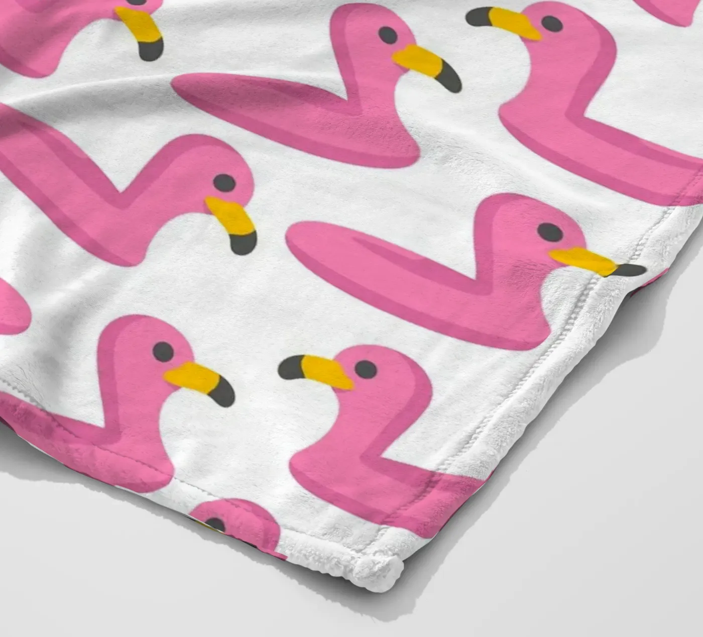 Flamingo summer pattern fleecedeken van Happypatterns
