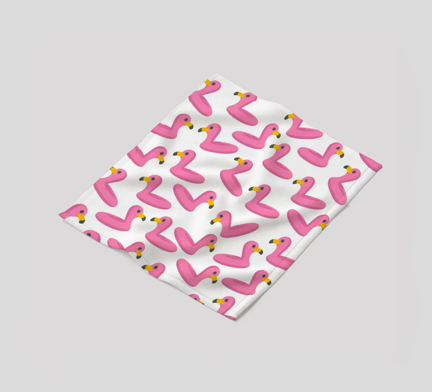 Flamingo summer pattern fleecedeken van Happypatterns