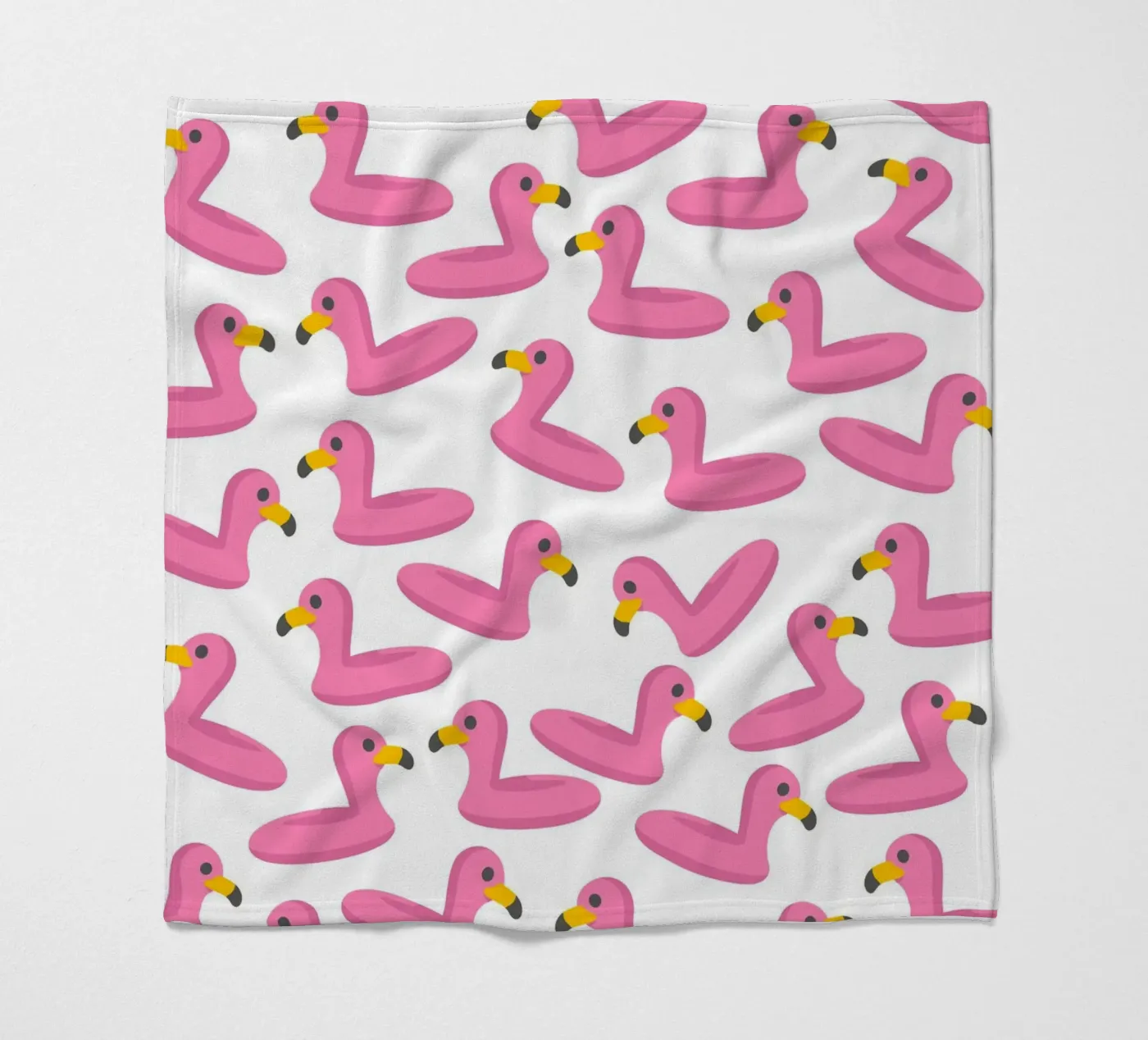 Flamingo summer pattern fleecedeken van Happypatterns
