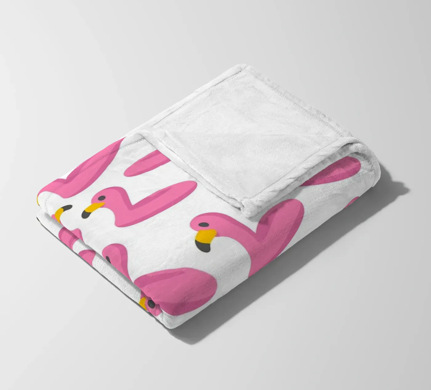 Flamingo summer pattern fleecedeken van Happypatterns