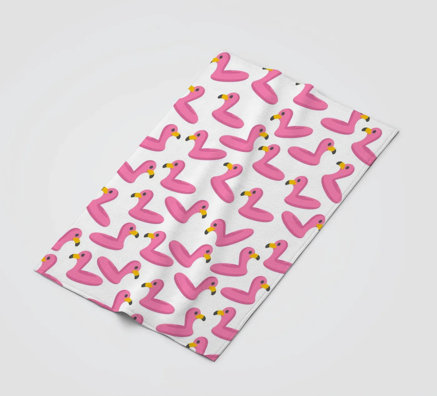 Flamingo summer pattern fleecedeken van Happypatterns
