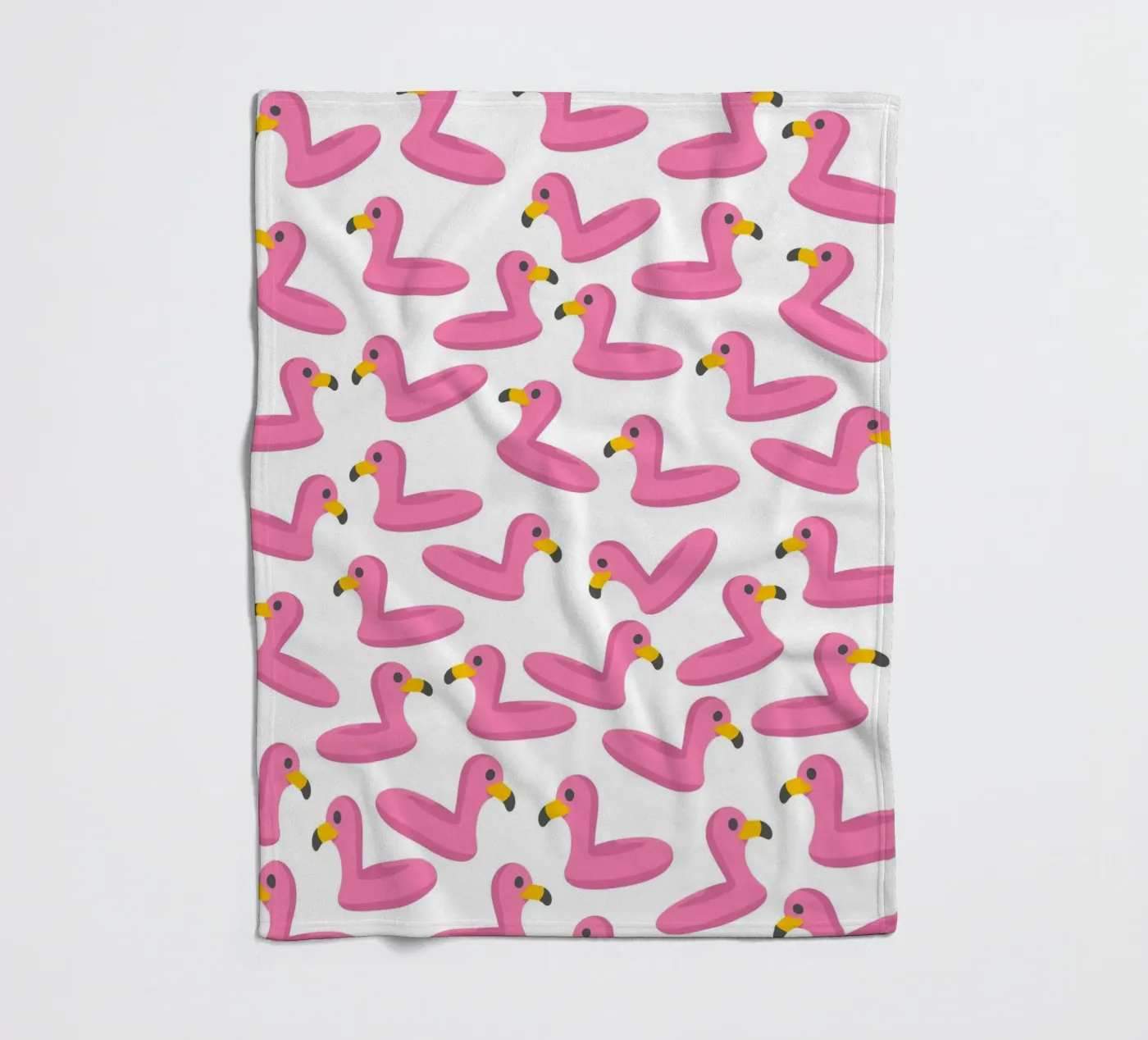 Flamingo summer pattern fleecedeken van Happypatterns