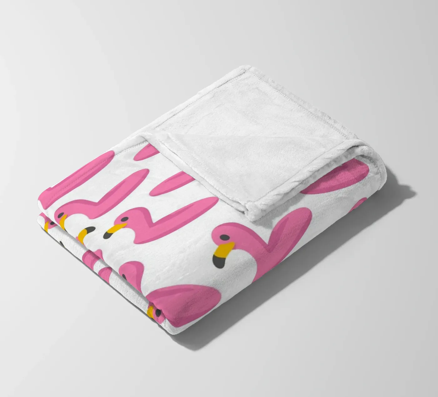 Flamingo summer pattern fleecedeken van Happypatterns