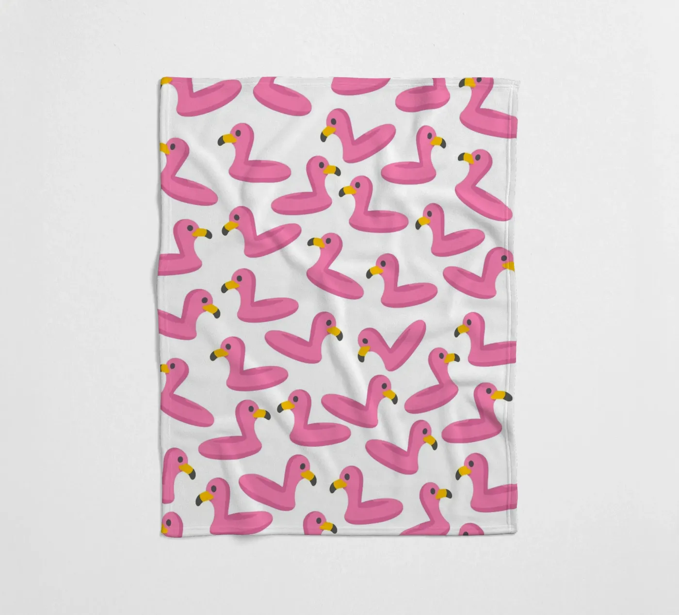 Flamingo summer pattern fleecedeken van Happypatterns