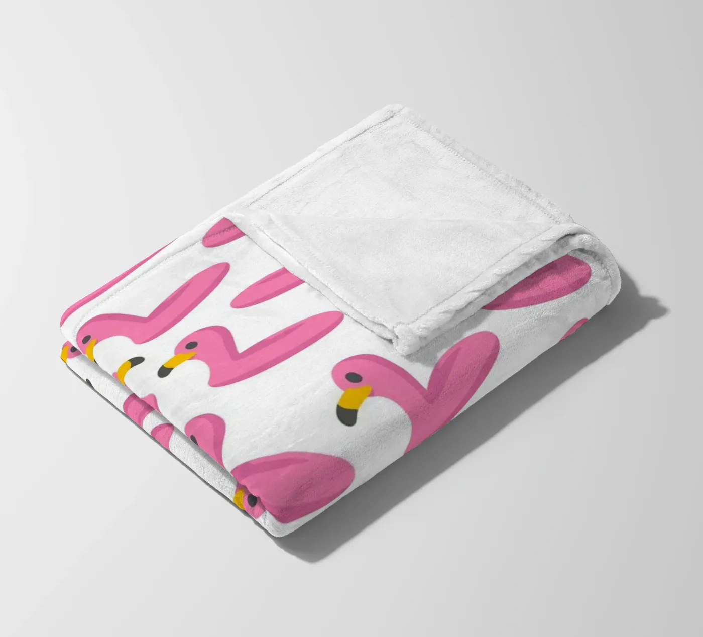 Flamingo summer pattern fleecedeken van Happypatterns