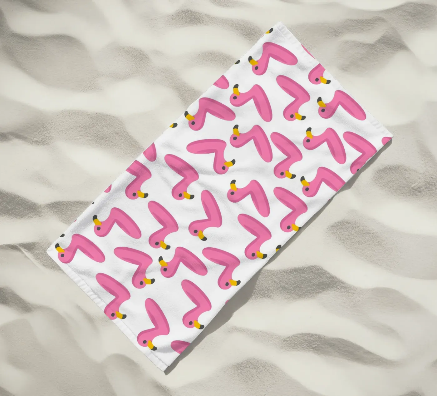 Flamingo summer pattern telo mare da Happypatterns