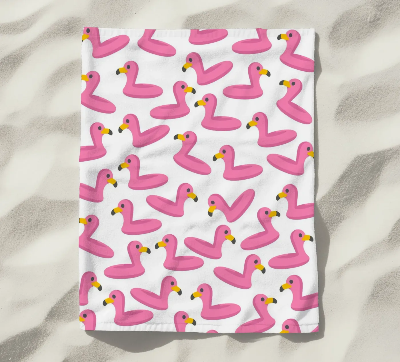 Flamingo summer pattern telo mare da Happypatterns
