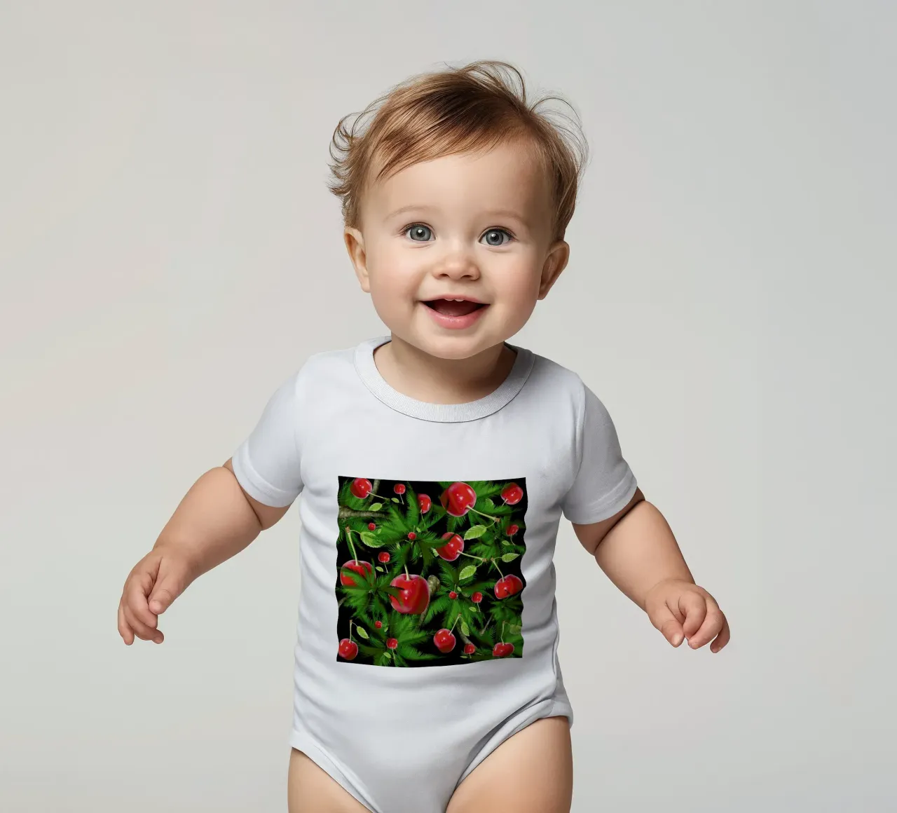 Summertime 3 short-sleeve baby romper by Mark Ashkenazi