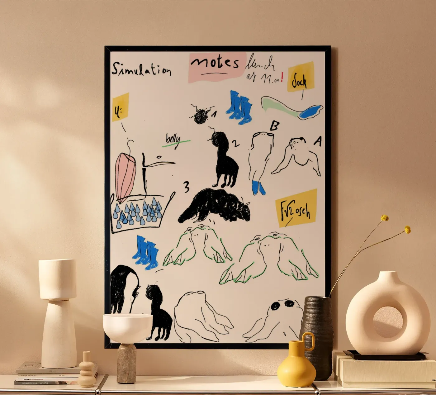 Study Happy 4 poster van Nepomuk