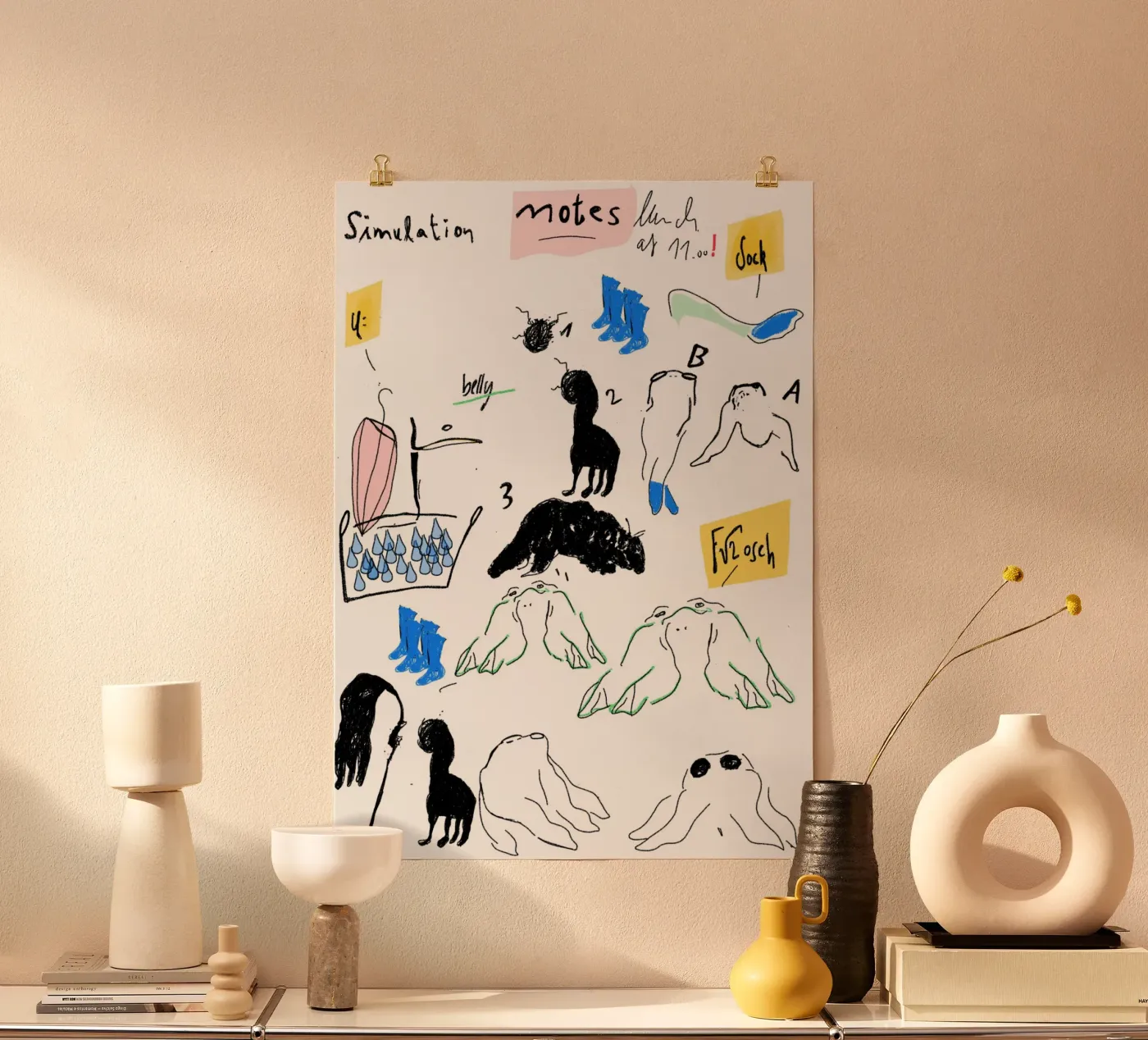 Study Happy 4 poster van Nepomuk