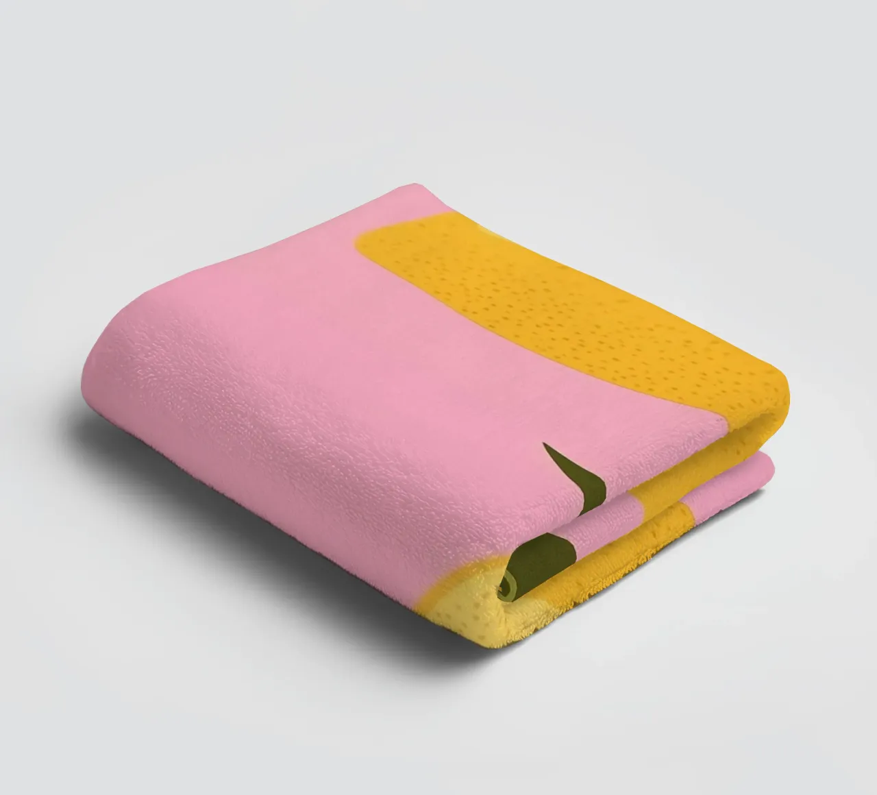 Two Charming Lemons on Pink towel by Autofocus