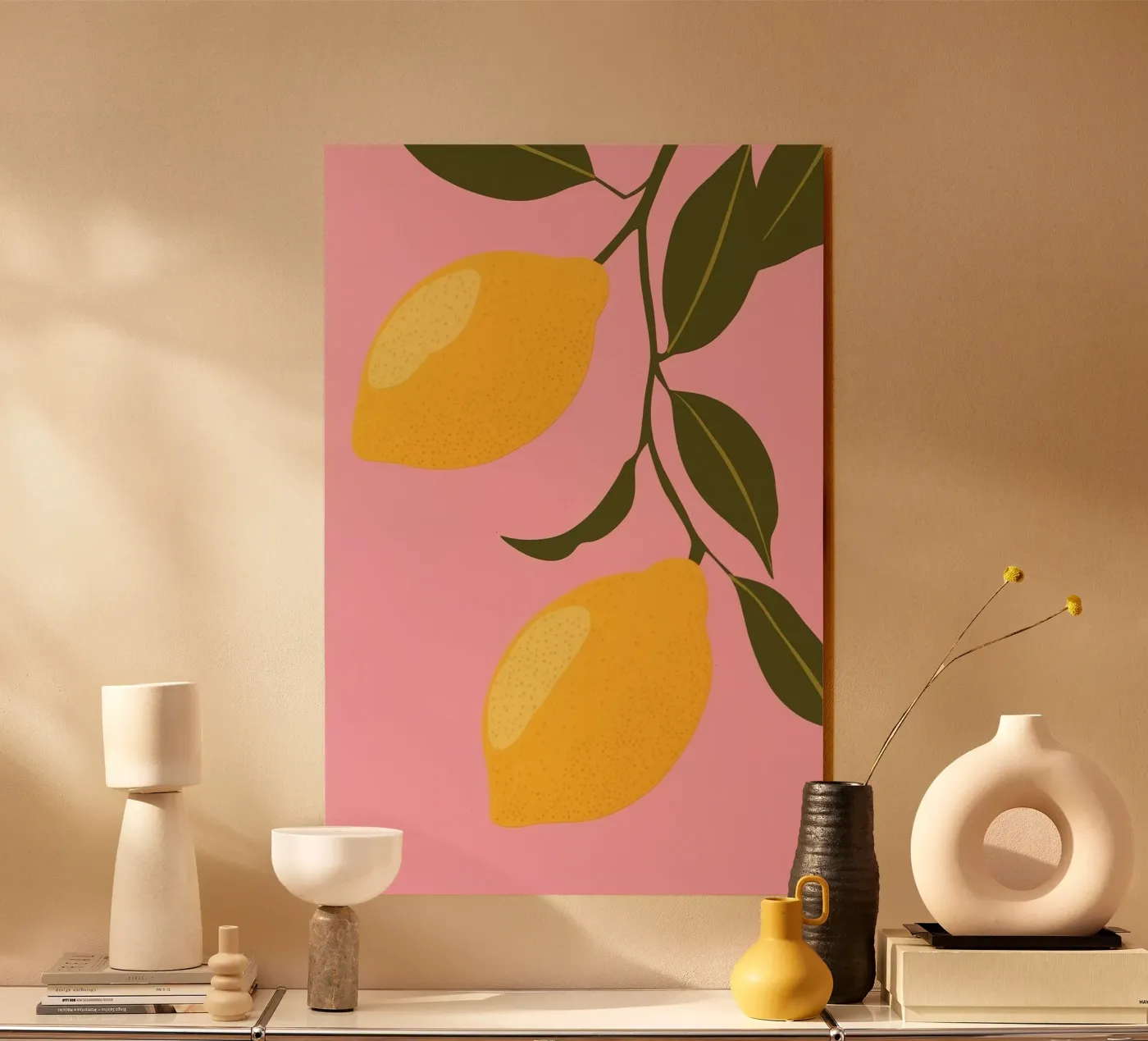 Two Charming Lemons on Pink plexiglass da Autofocus