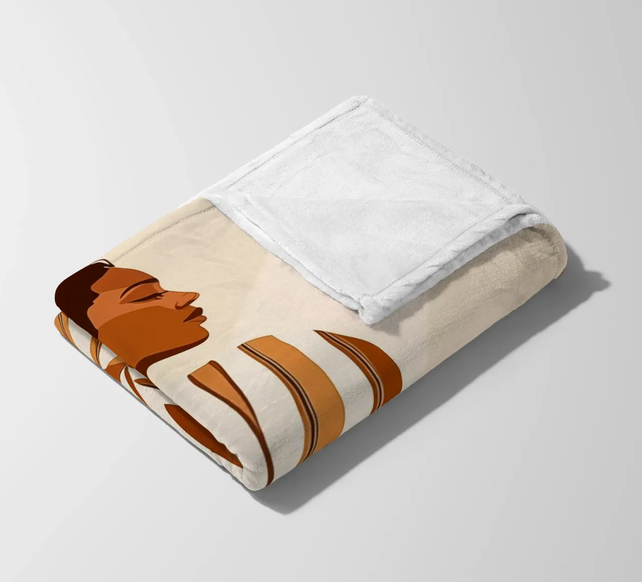Donna in accappatoio a righe | Boho Chick coperta in pile da Autofocus