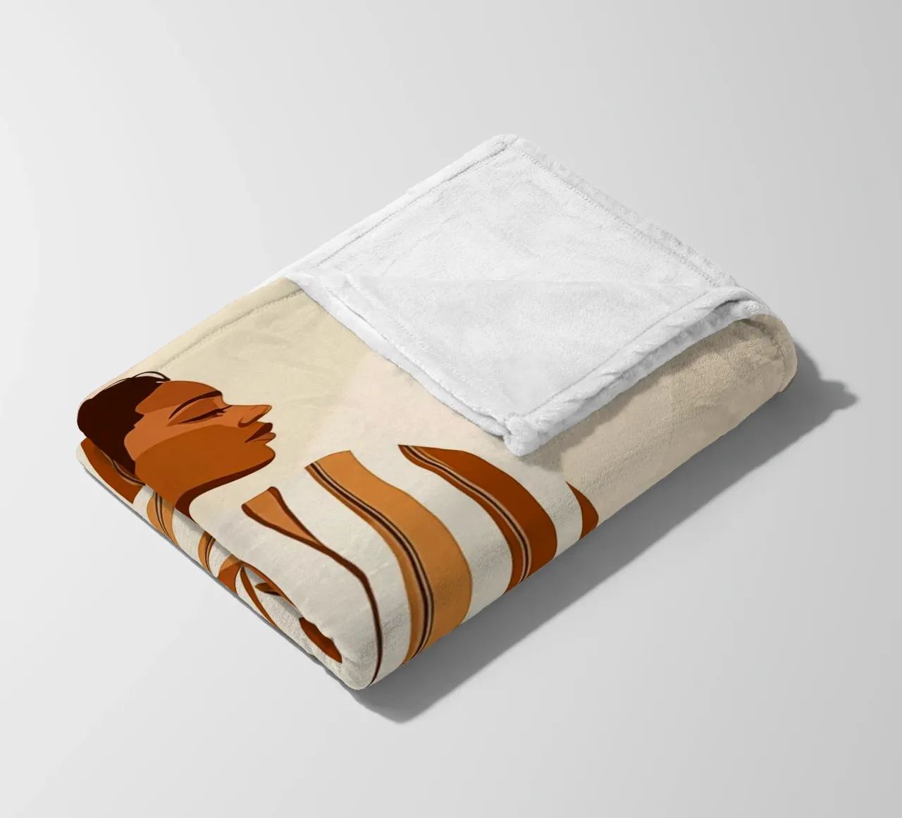 Donna in accappatoio a righe | Boho Chick coperta in pile da Autofocus
