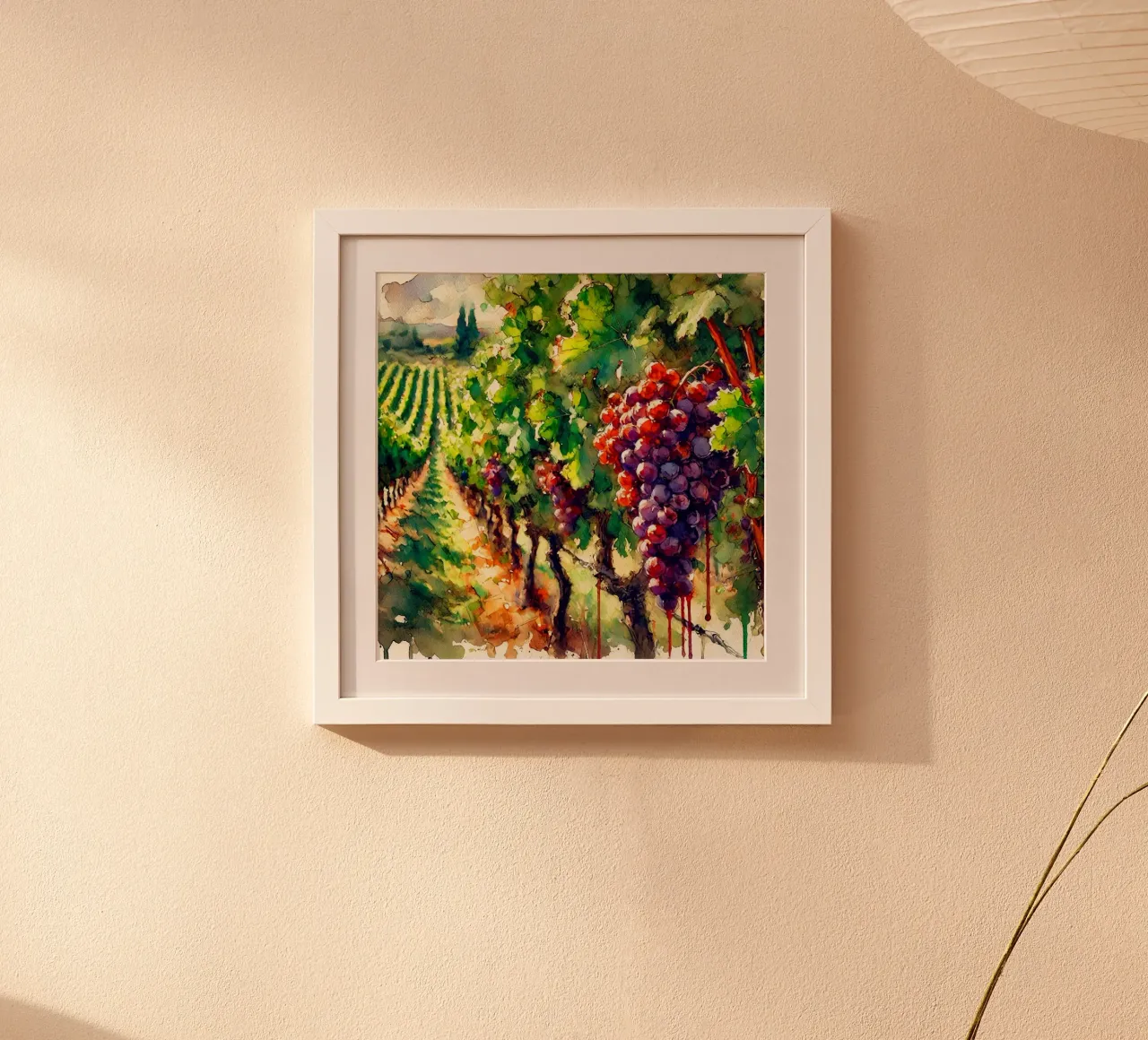 Vigneto in Francia carta hahnemühle da Travel with Chris