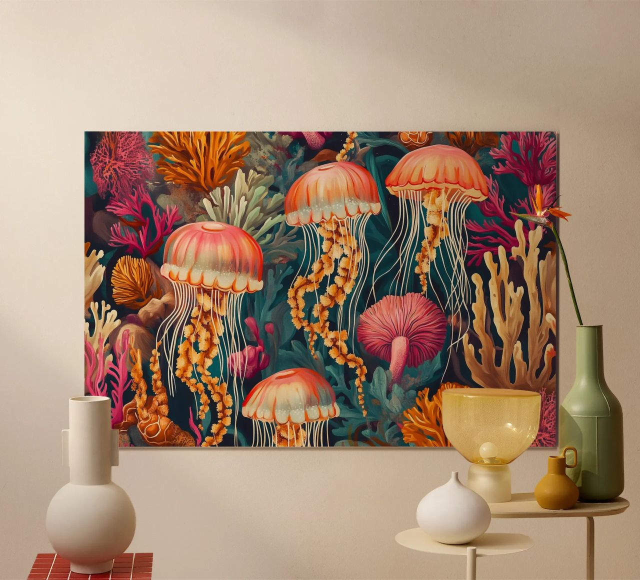 Danse des méduses poster de Carinaprint