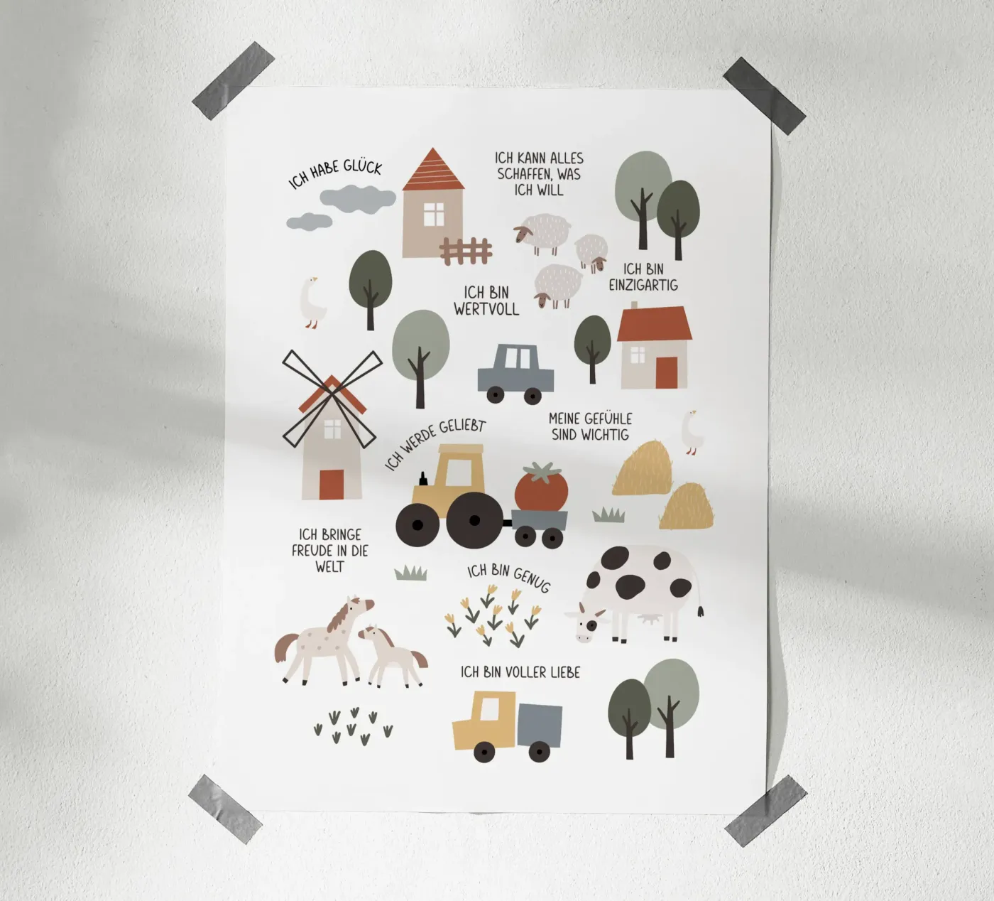 Affirmation · Farm poster by we line studio - art